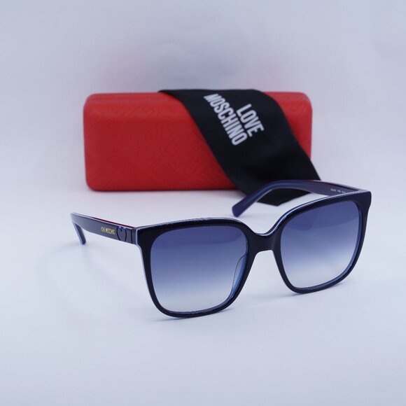 Final Price! Moschino MOL044/S 0PJP 08 Blue Sunglasses